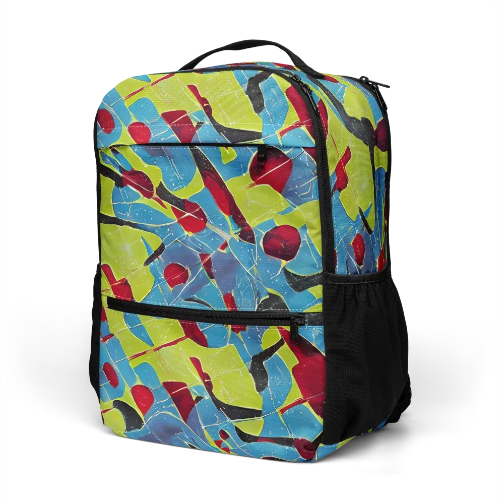 Neon Shatter on Utility Backpack — Left Front