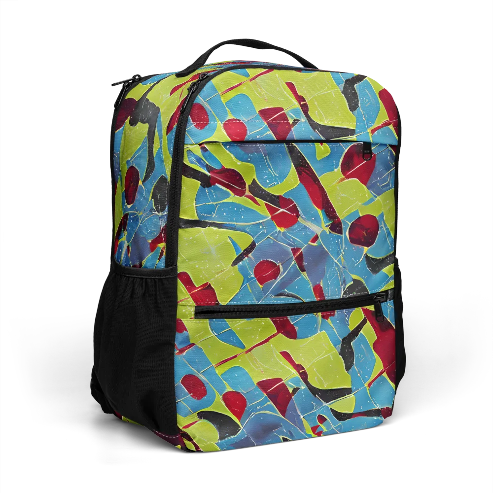 Neon Shatter on Utility Backpack — Right Front