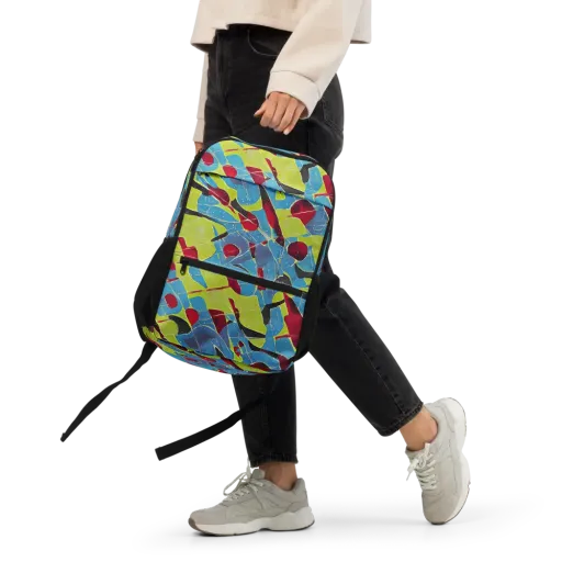 Neon Shatter on a Utility Backpack