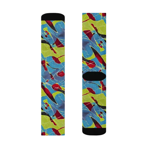 Neon Shatter on a Socks