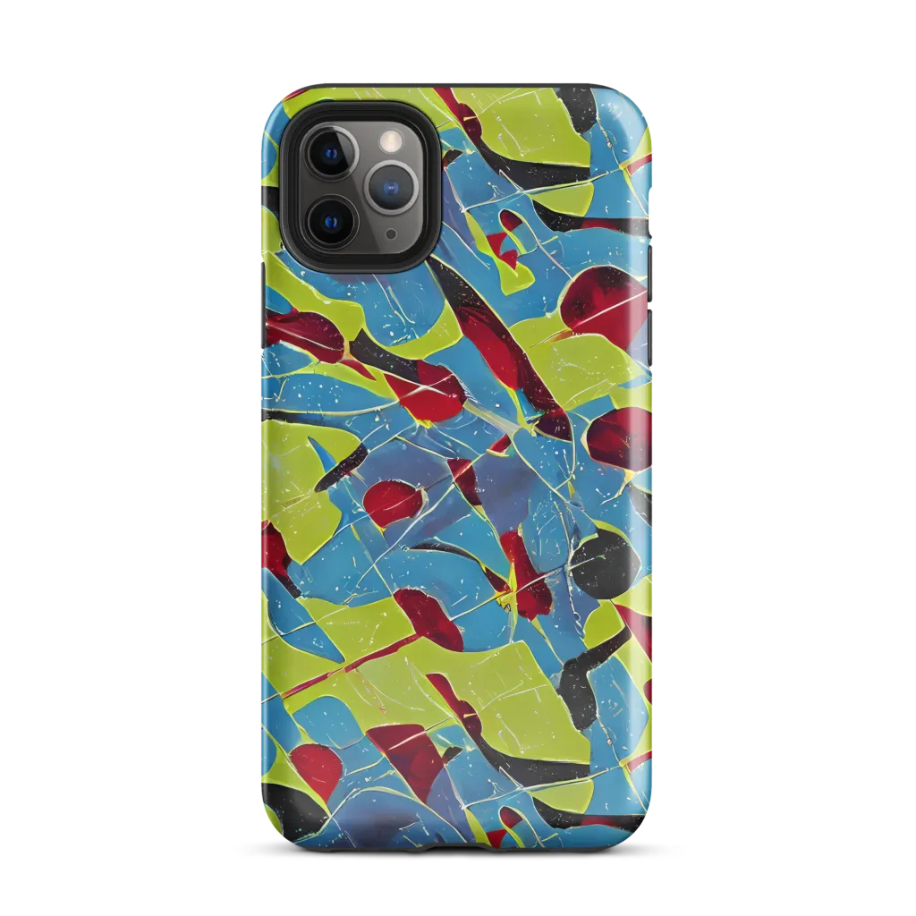 Neon Shatter on Tough Case for iPhone® — Front