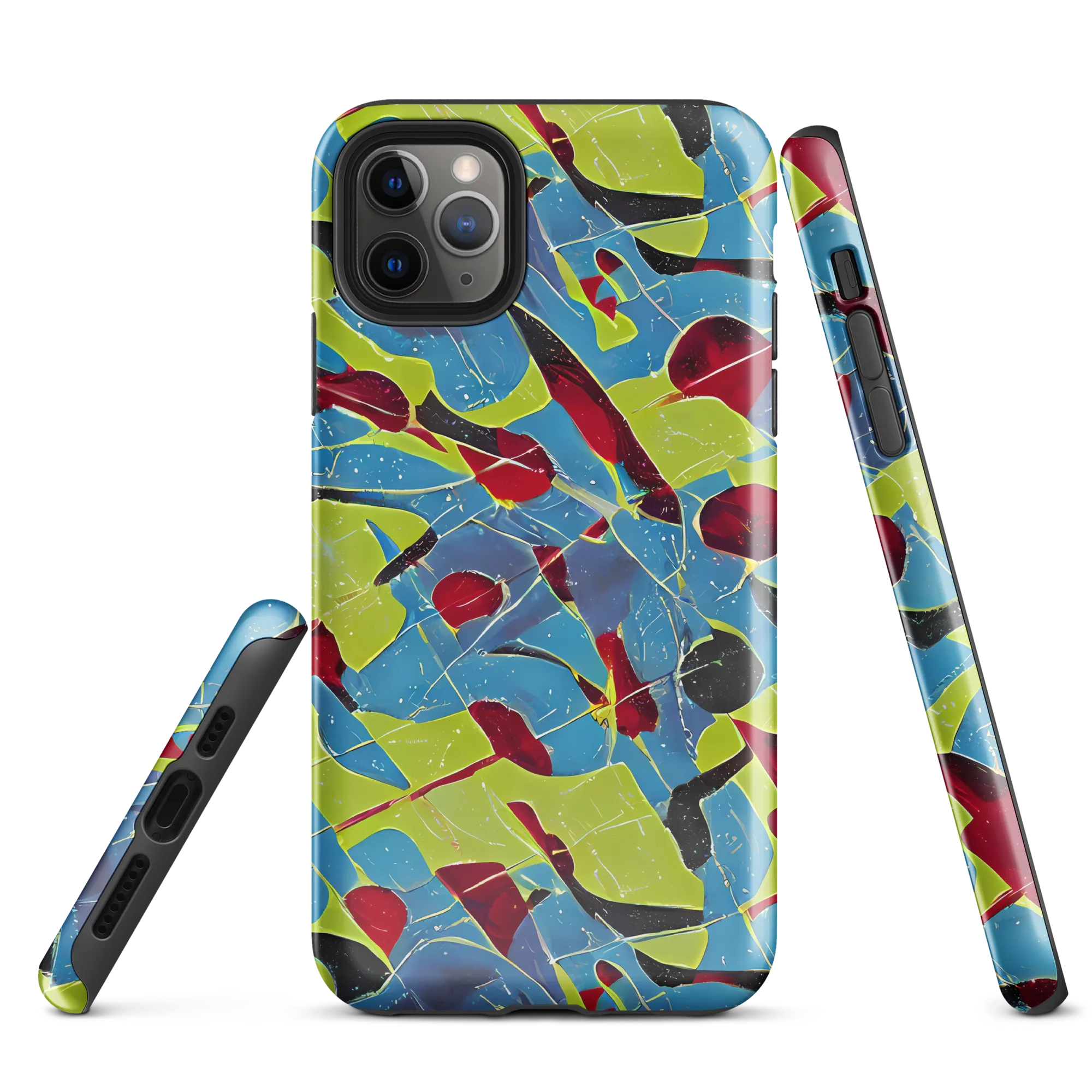 Neon Shatter on Tough Case for iPhone® — Front