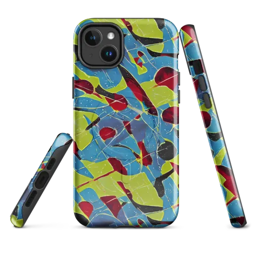 Neon Shatter on a MagSafe Tough Case for iPhone®