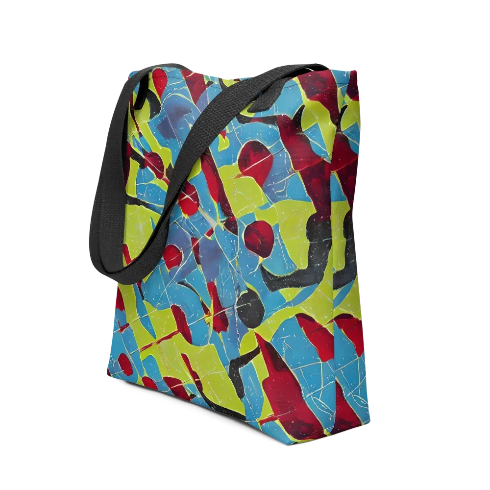 Neon Shatter on Tote Bag — Front