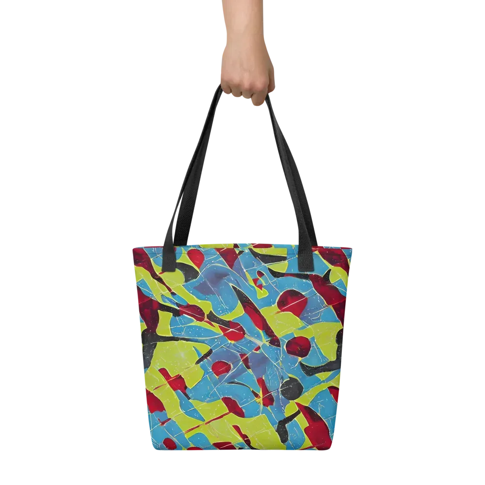 Neon Shatter on Tote Bag — Front