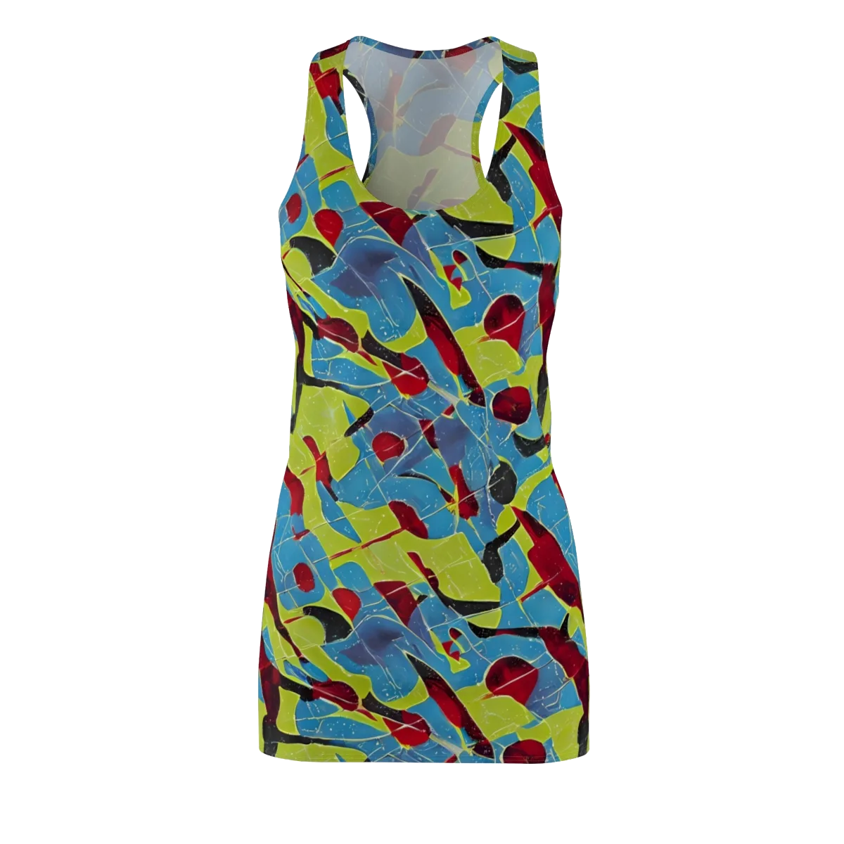 Neon Shatter on Racerback Dress — Front