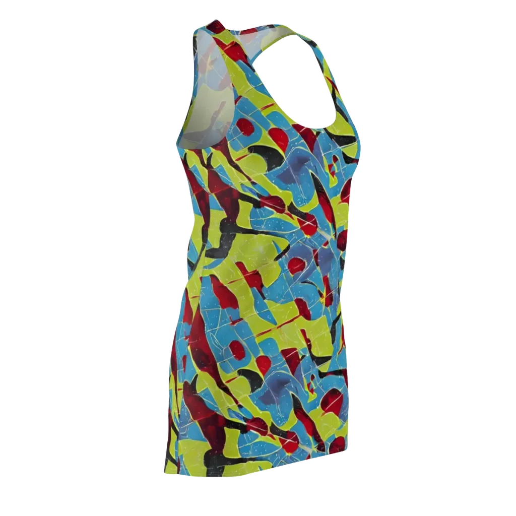 Neon Shatter on Racerback Dress — Front Side