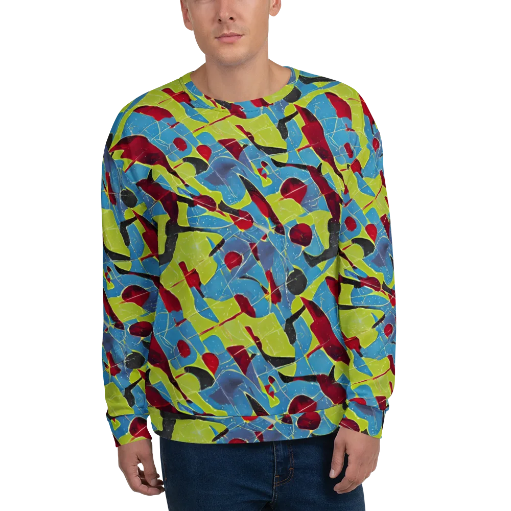 Neon Shatter on Sweatshirt — Front