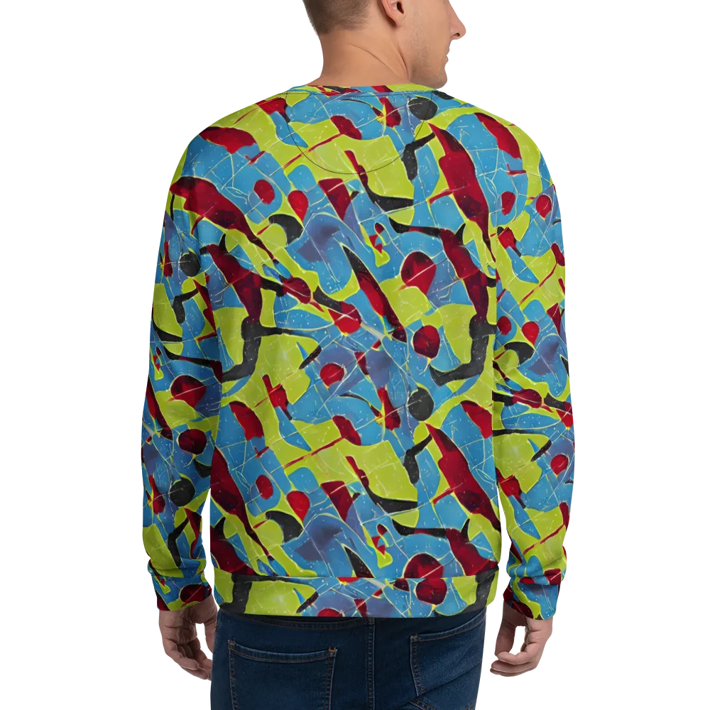 Neon Shatter on Sweatshirt — Back