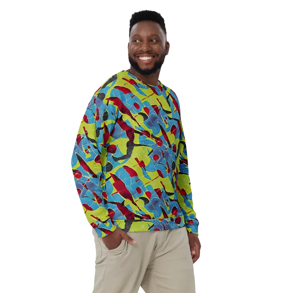 Neon Shatter on Sweatshirt — Front