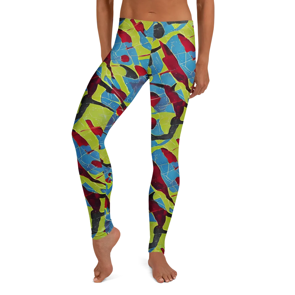 Neon Shatter on Leggings — Front