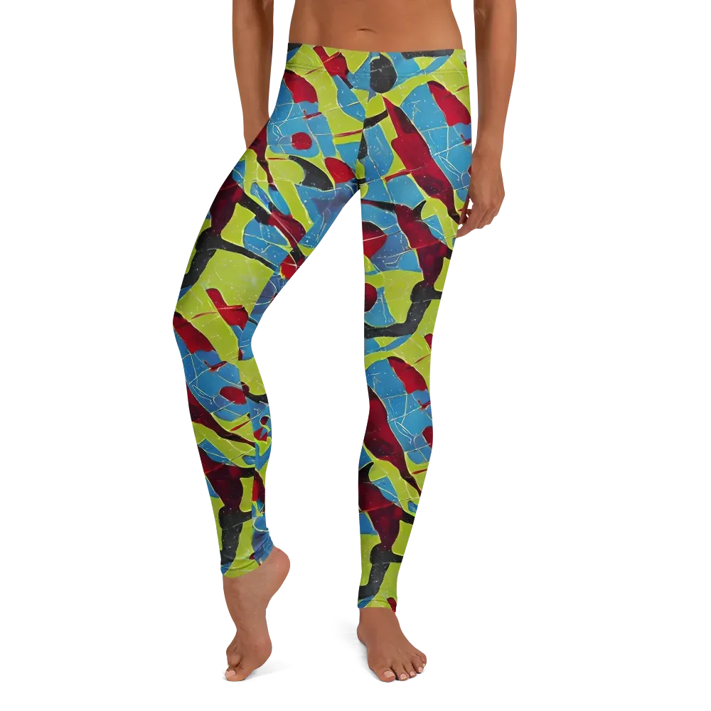 Neon Shatter on Leggings — Front