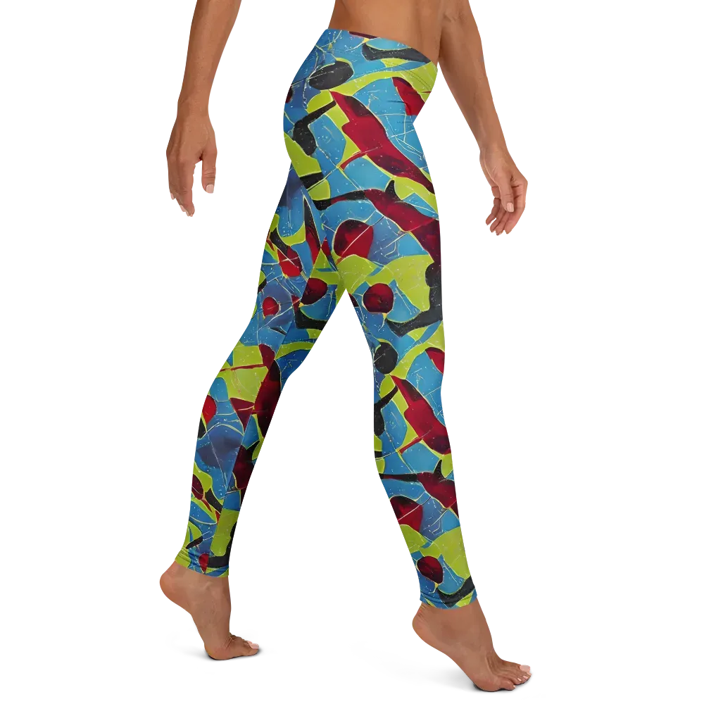 Neon Shatter on Leggings — Right