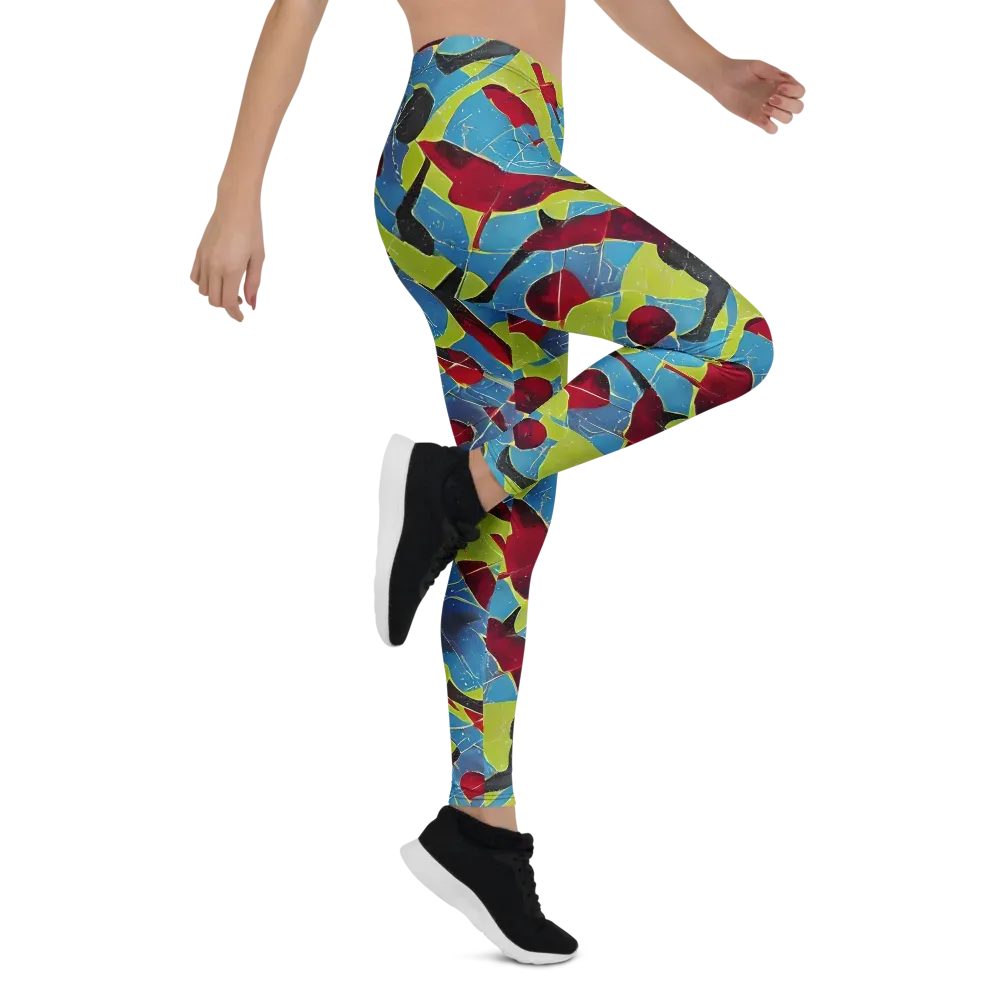 Neon Shatter on Leggings — Right