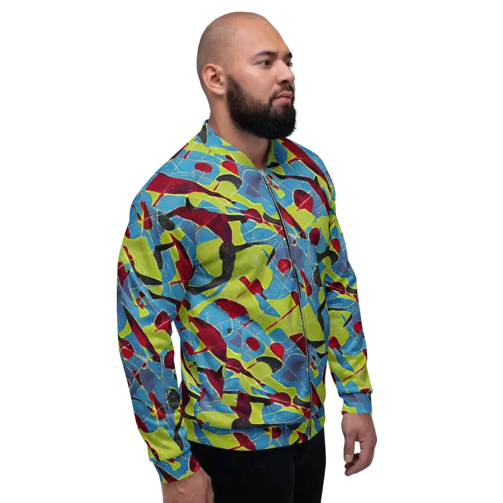 Neon Shatter on Bomber Jacket — Right