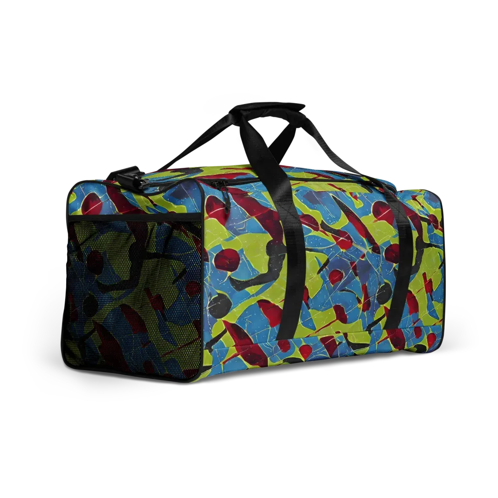 Neon Shatter on Duffle Bag — Right Front