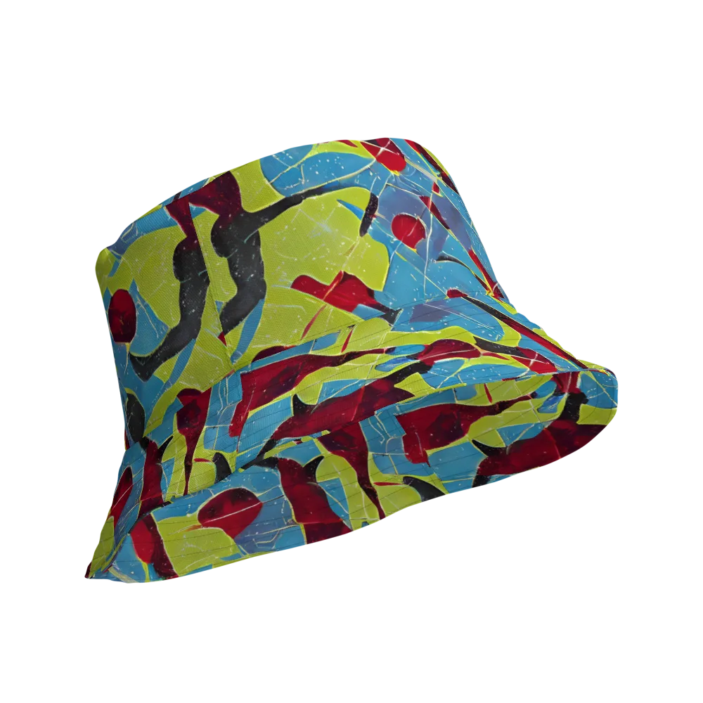 Neon Shatter on Reversible Bucket Hat — Product details Outside