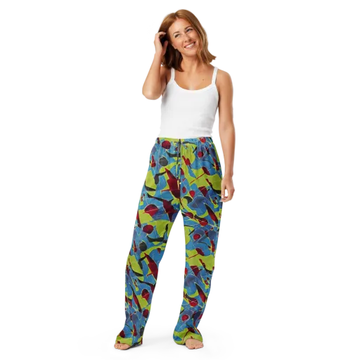 Neon Shatter on a Women's Pajama Pants