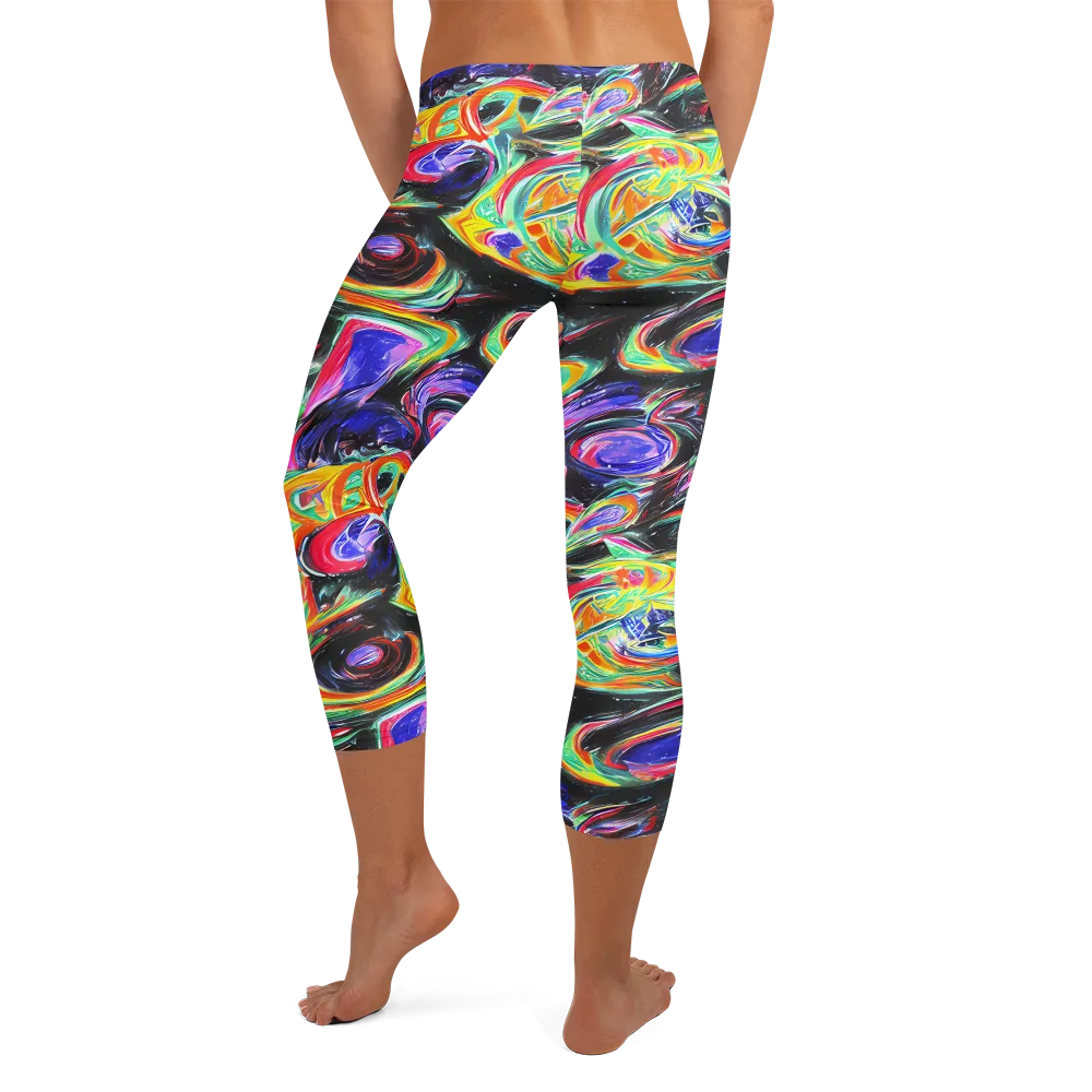 Afterdark Aura on Capri Leggings — Back