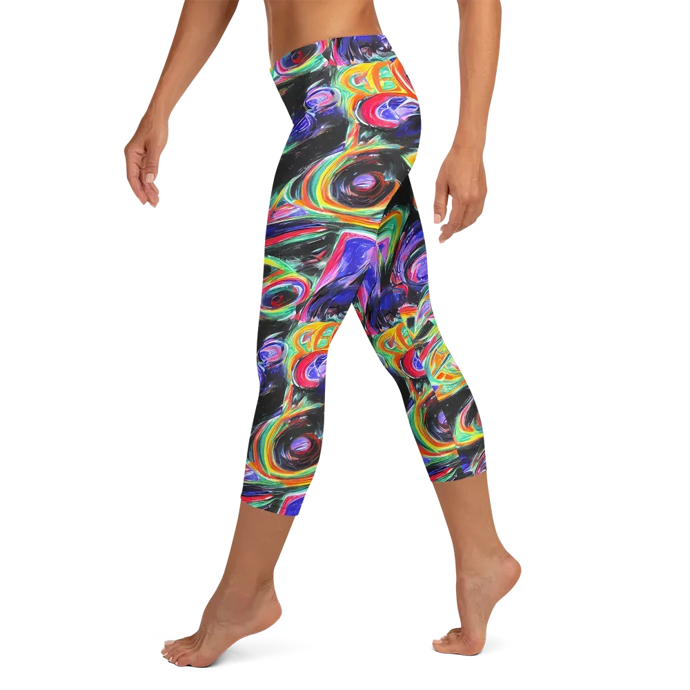 Afterdark Aura on Capri Leggings — Left