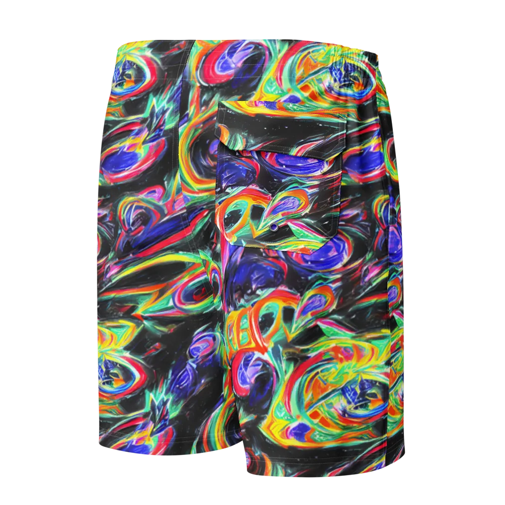 Afterdark Aura on Men's Board Shorts — Back