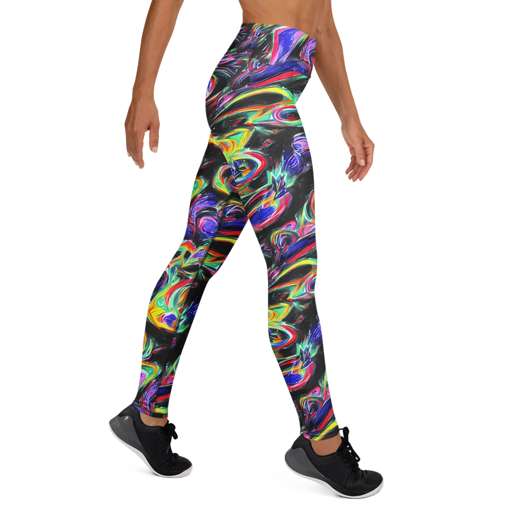 Afterdark Aura on Yoga Leggings — Right