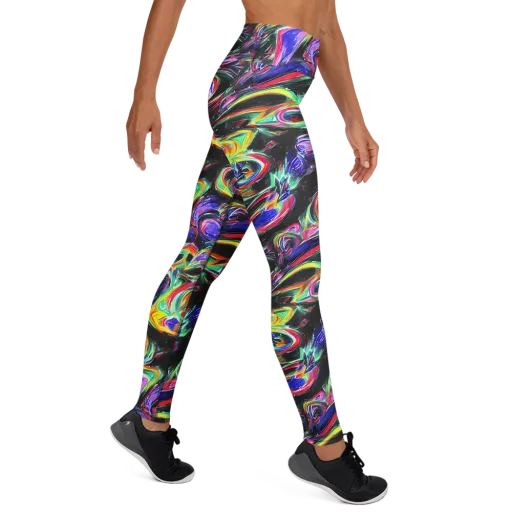 Afterdark Aura on a Yoga Leggings