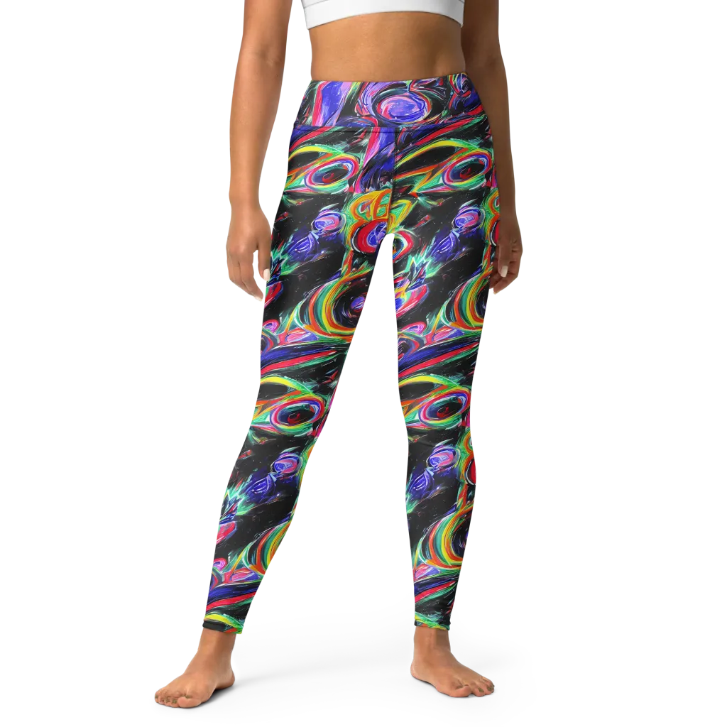 Afterdark Aura on Yoga Leggings — Front