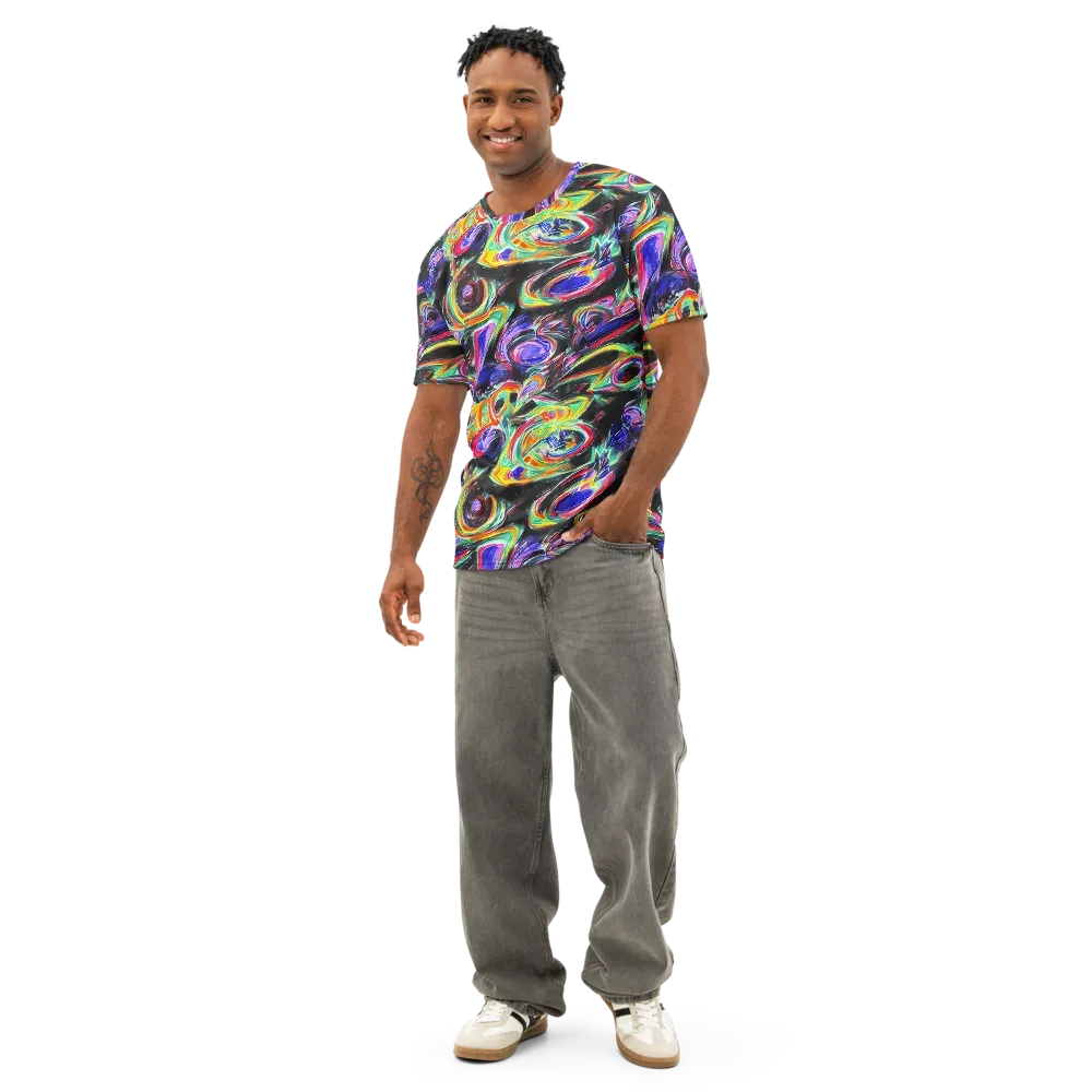 Afterdark Aura on Men's Cotton Crew Neck T-Shirt — Front