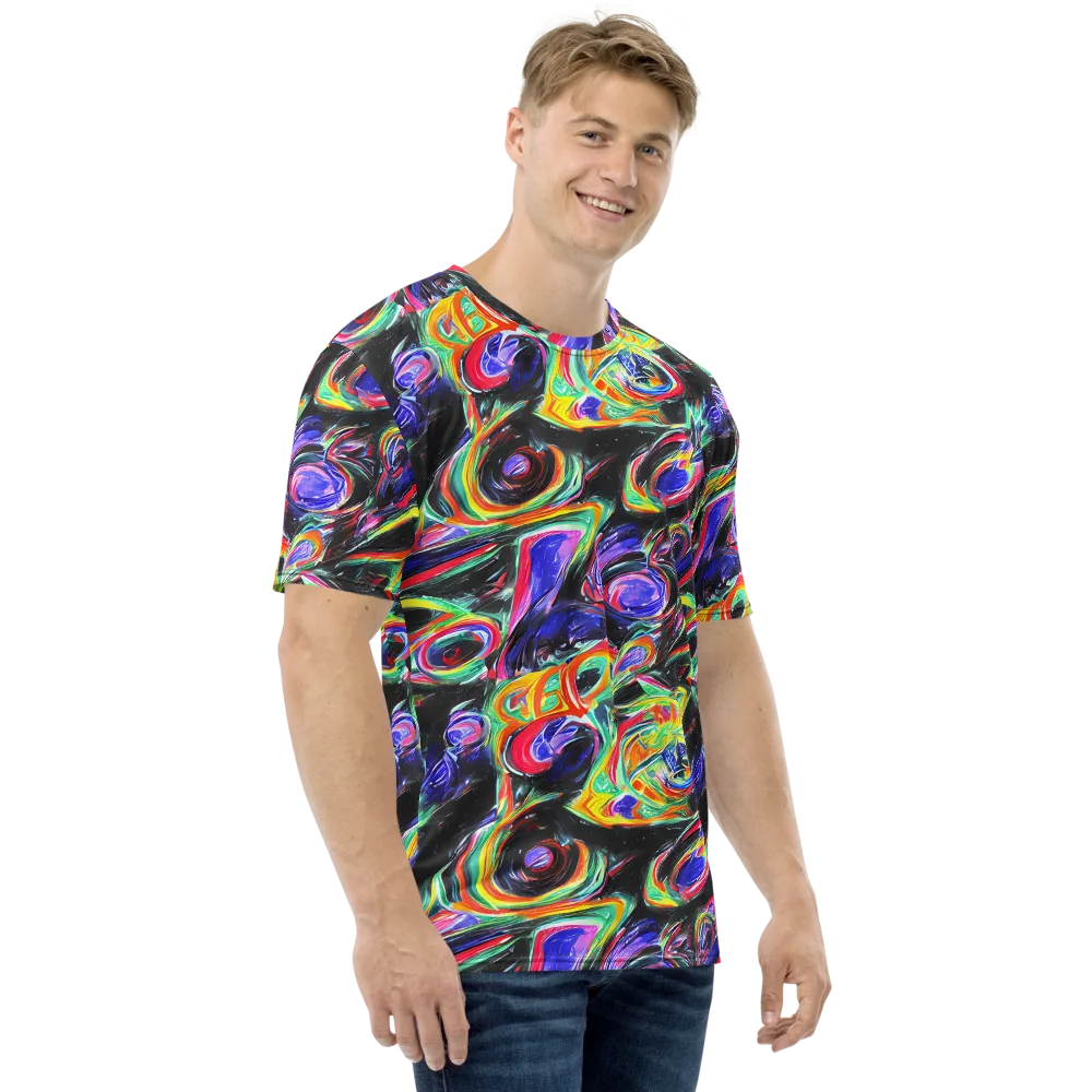 Afterdark Aura on Men's Crew Neck T-Shirt — Right