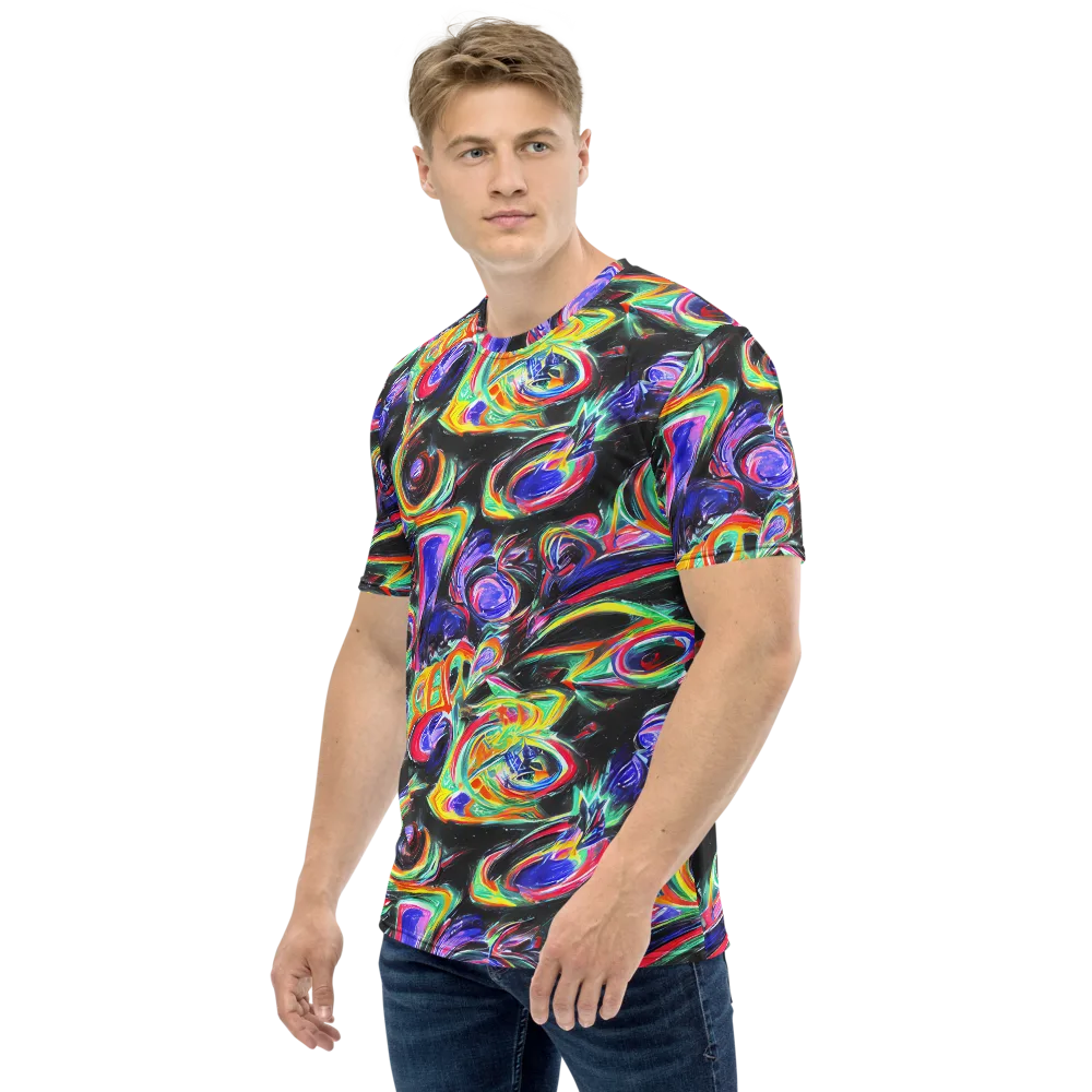 Afterdark Aura on Men's Crew Neck T-Shirt — Left