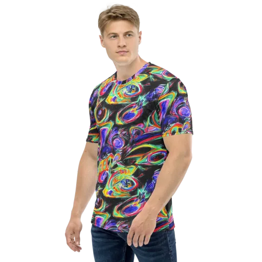 Afterdark Aura on a Men's Crew Neck T-Shirt