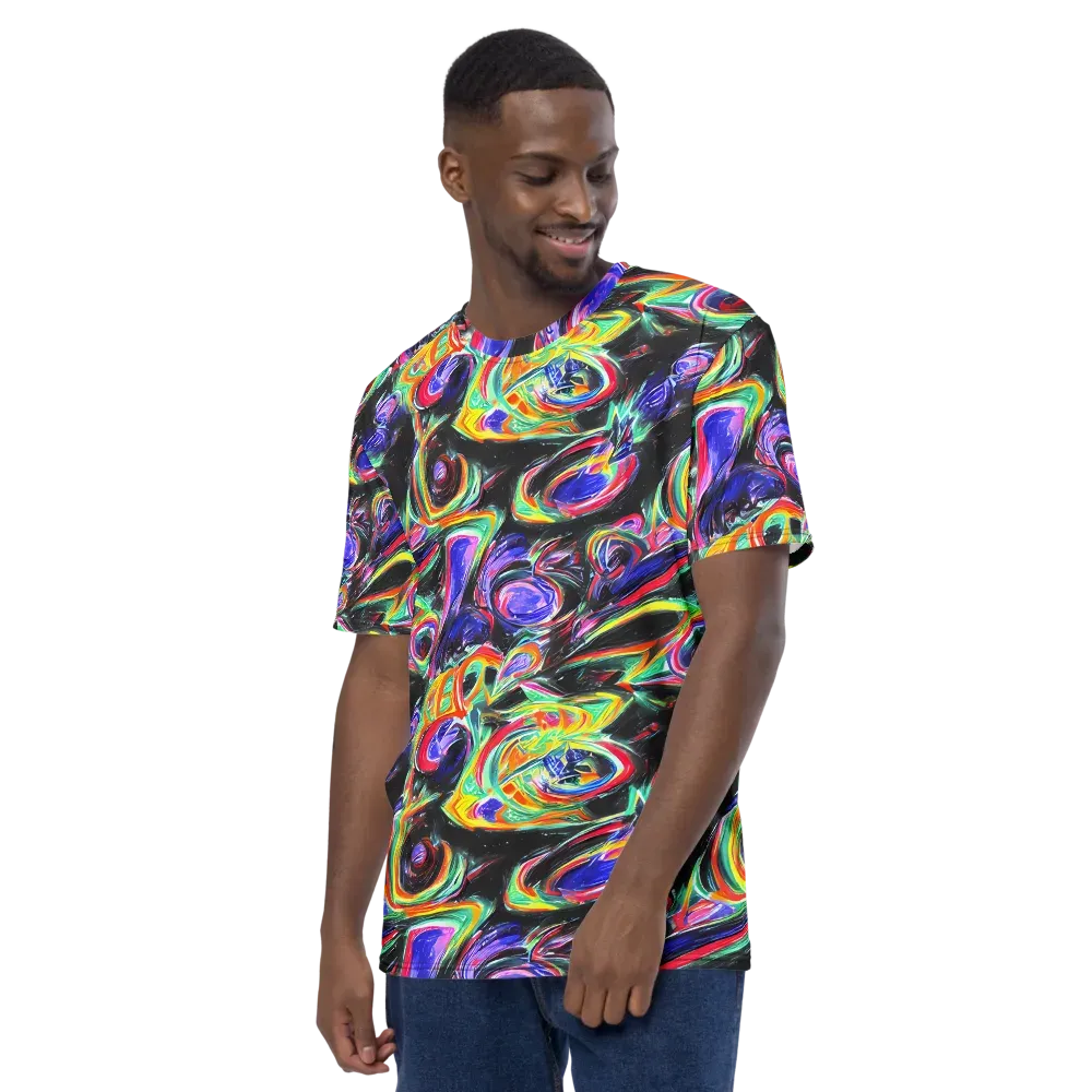 Afterdark Aura on Men's Crew Neck T-Shirt — Left