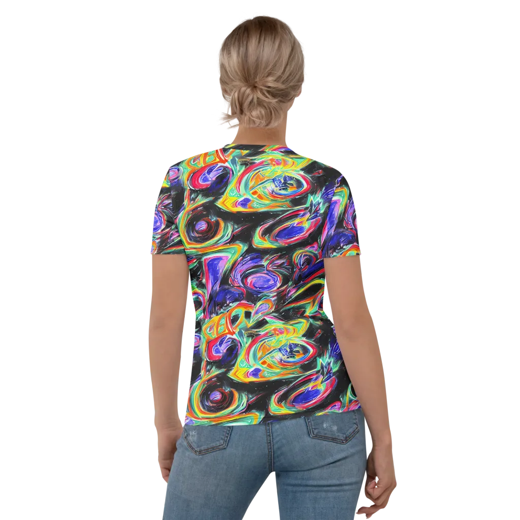 Afterdark Aura on Women's Crew Neck T-Shirt — Back