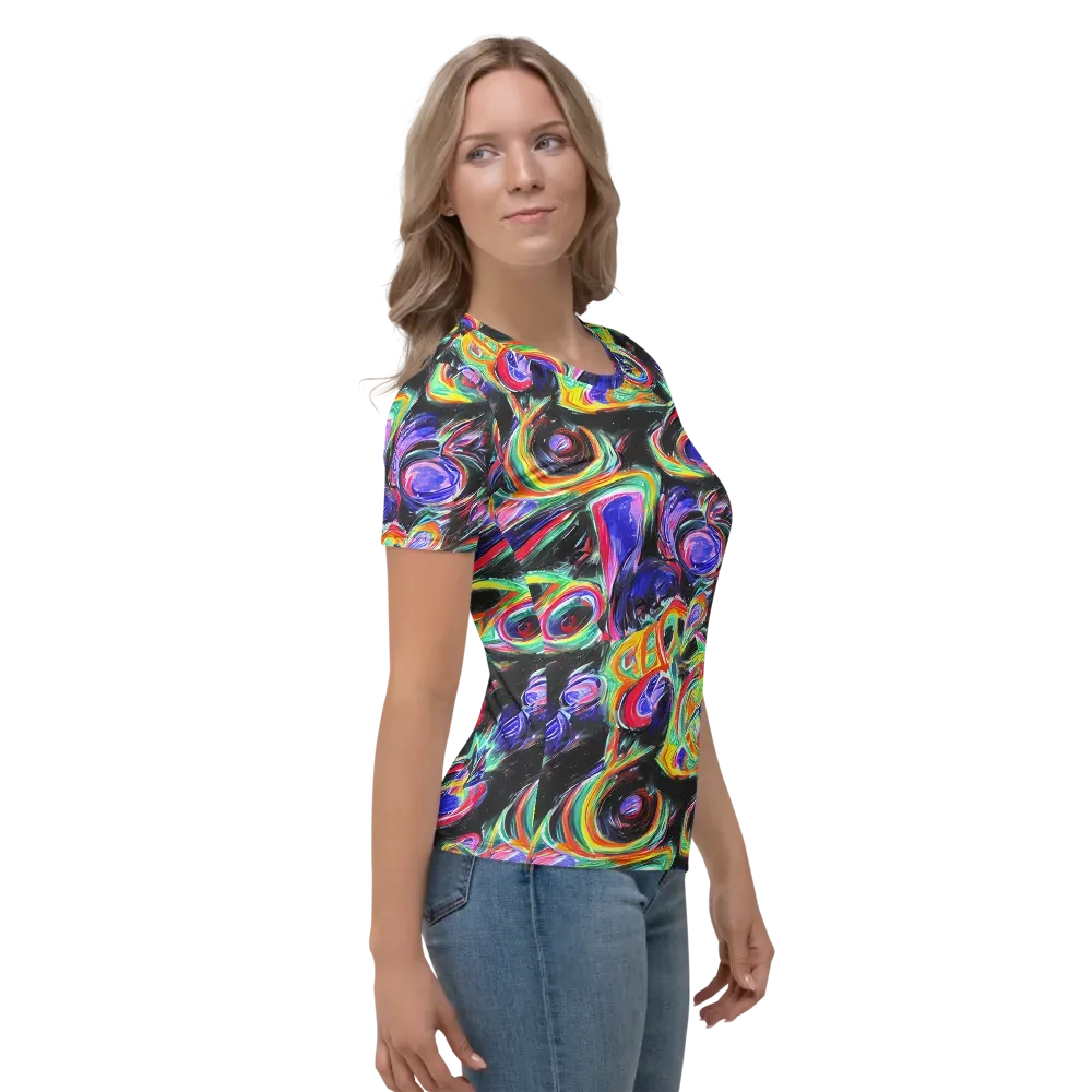 Afterdark Aura on Women's Crew Neck T-Shirt — Right