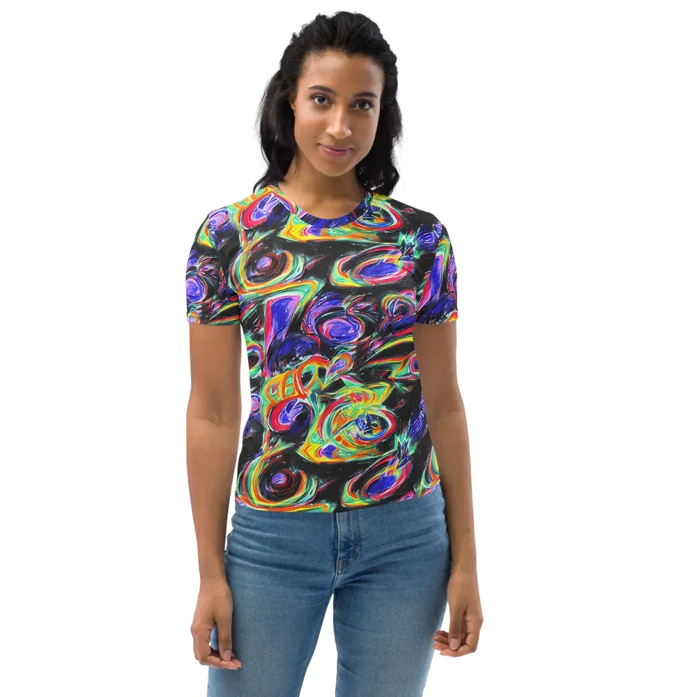 Afterdark Aura on Women's Crew Neck T-Shirt — Front