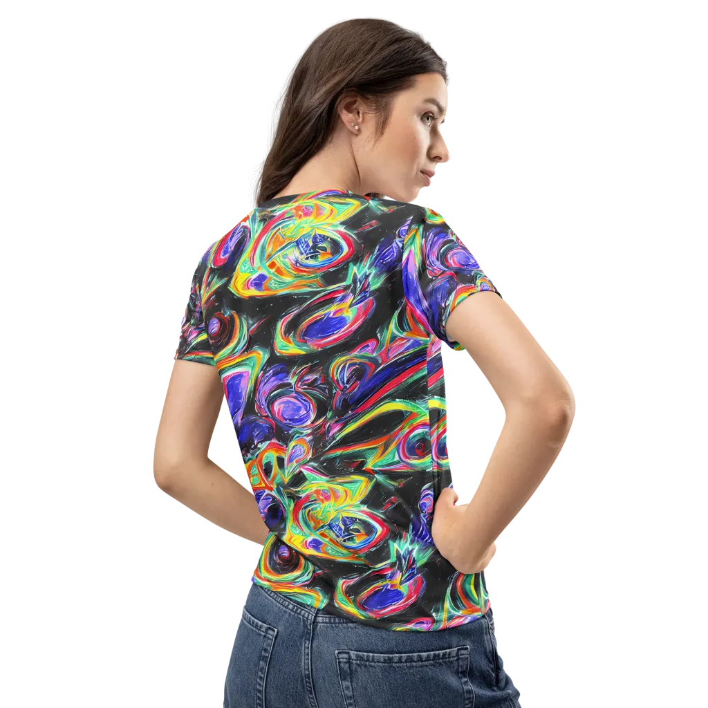 Afterdark Aura on Women's Crew Neck T-Shirt — Back