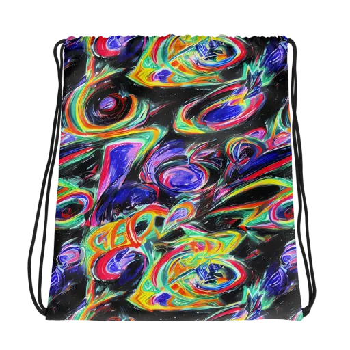 Afterdark Aura on a Drawstring Bag