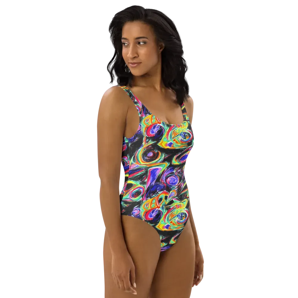 Afterdark Aura on One-Piece Swimsuit — Right