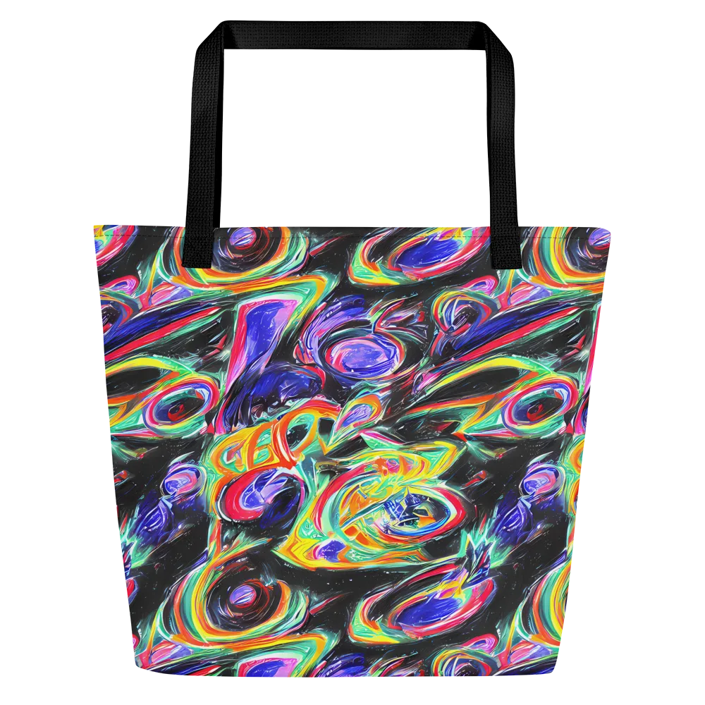 Afterdark Aura on Large Tote Bag W/ Pocket — Front