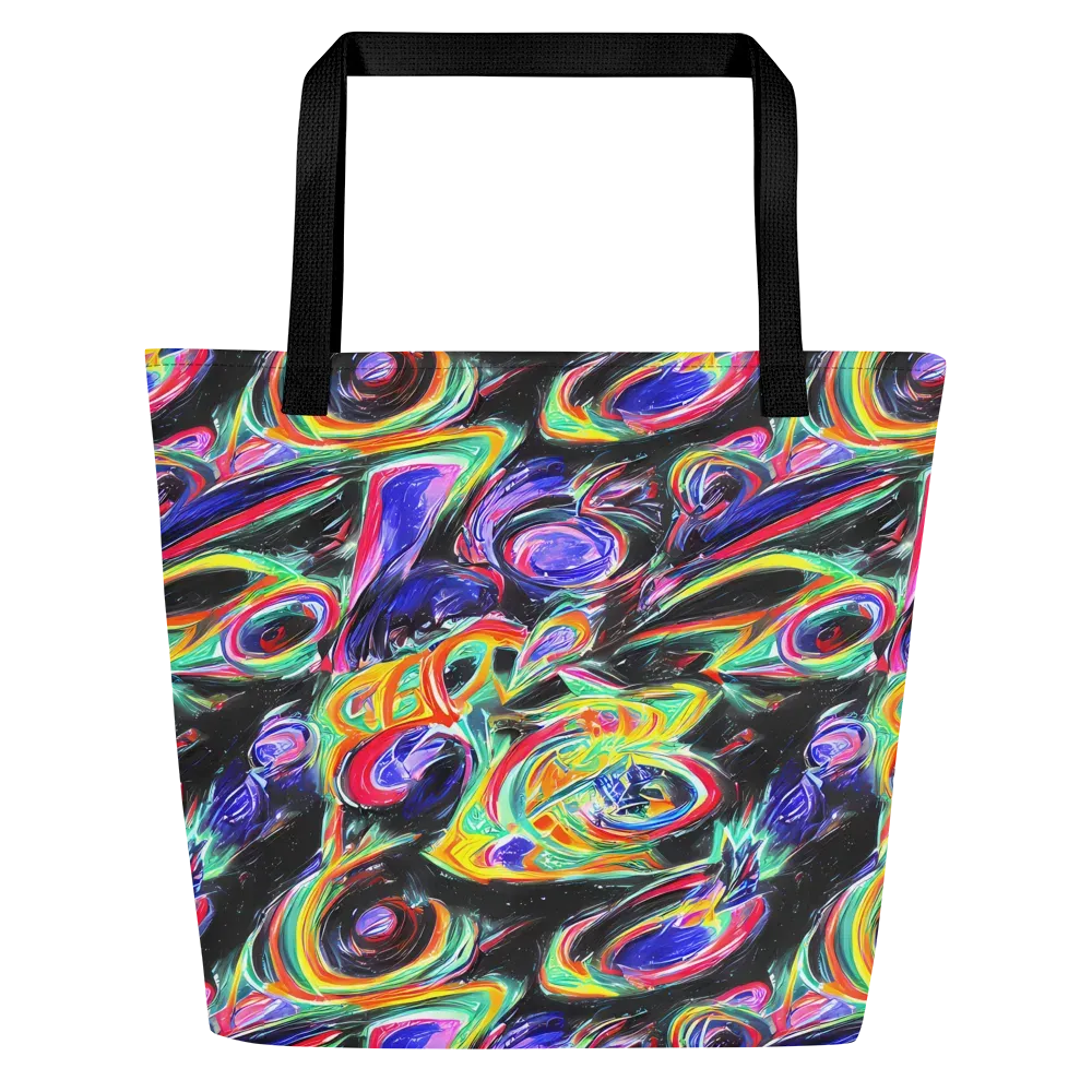 Afterdark Aura on Large Tote Bag W/ Pocket — Front