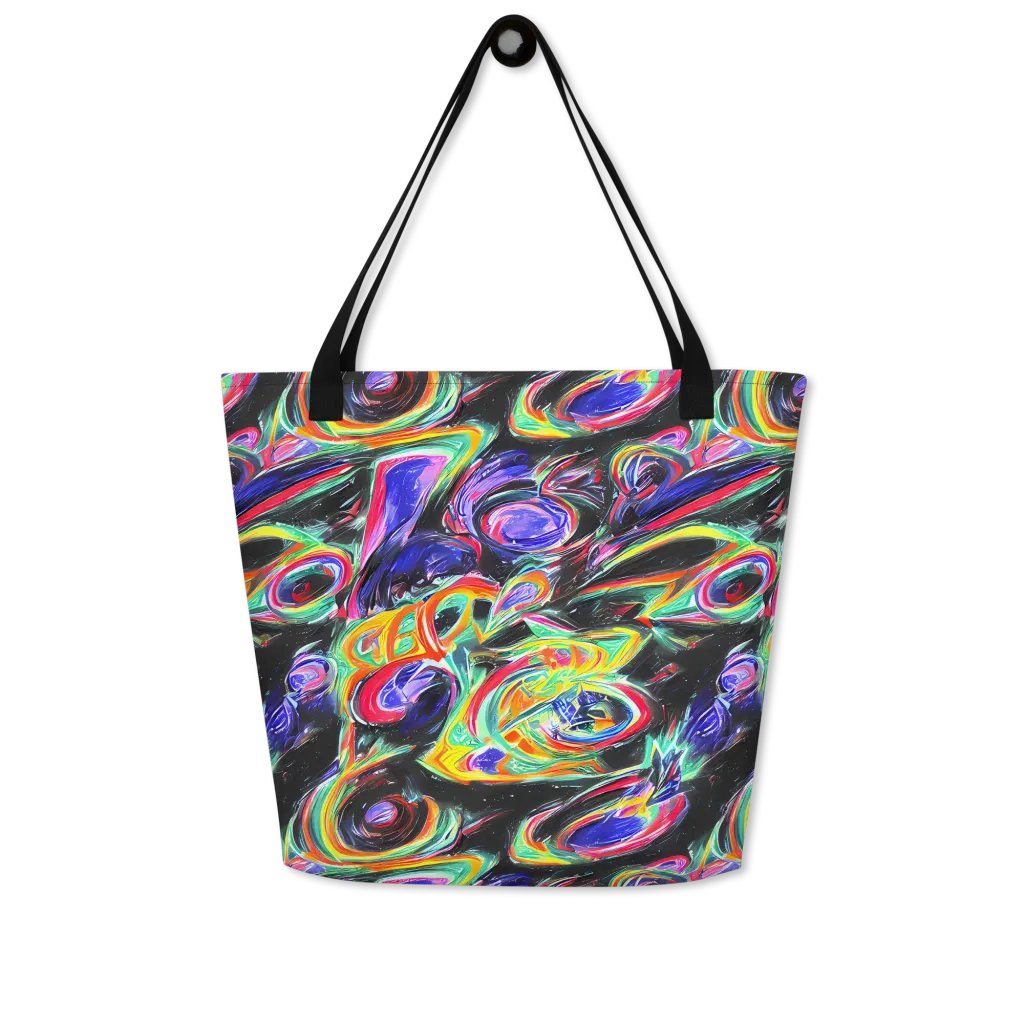 Afterdark Aura on Large Tote Bag W/ Pocket — Front