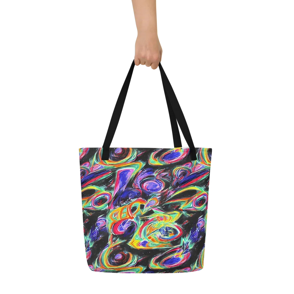 Afterdark Aura on Large Tote Bag W/ Pocket — Front