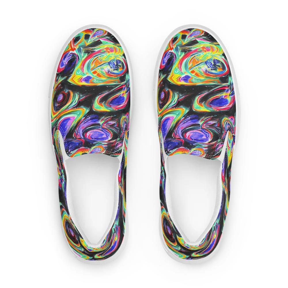 Afterdark Aura on Women's Slip-On Canvas Shoes — Front