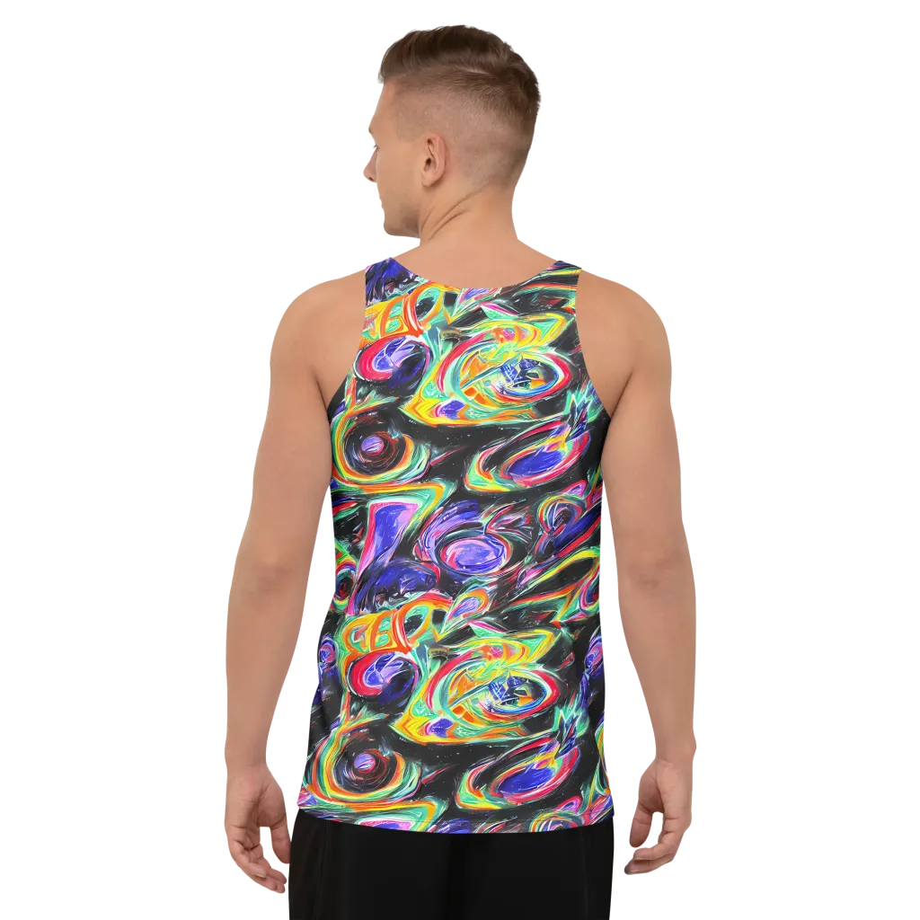 Afterdark Aura on Men's Tank Top — Back