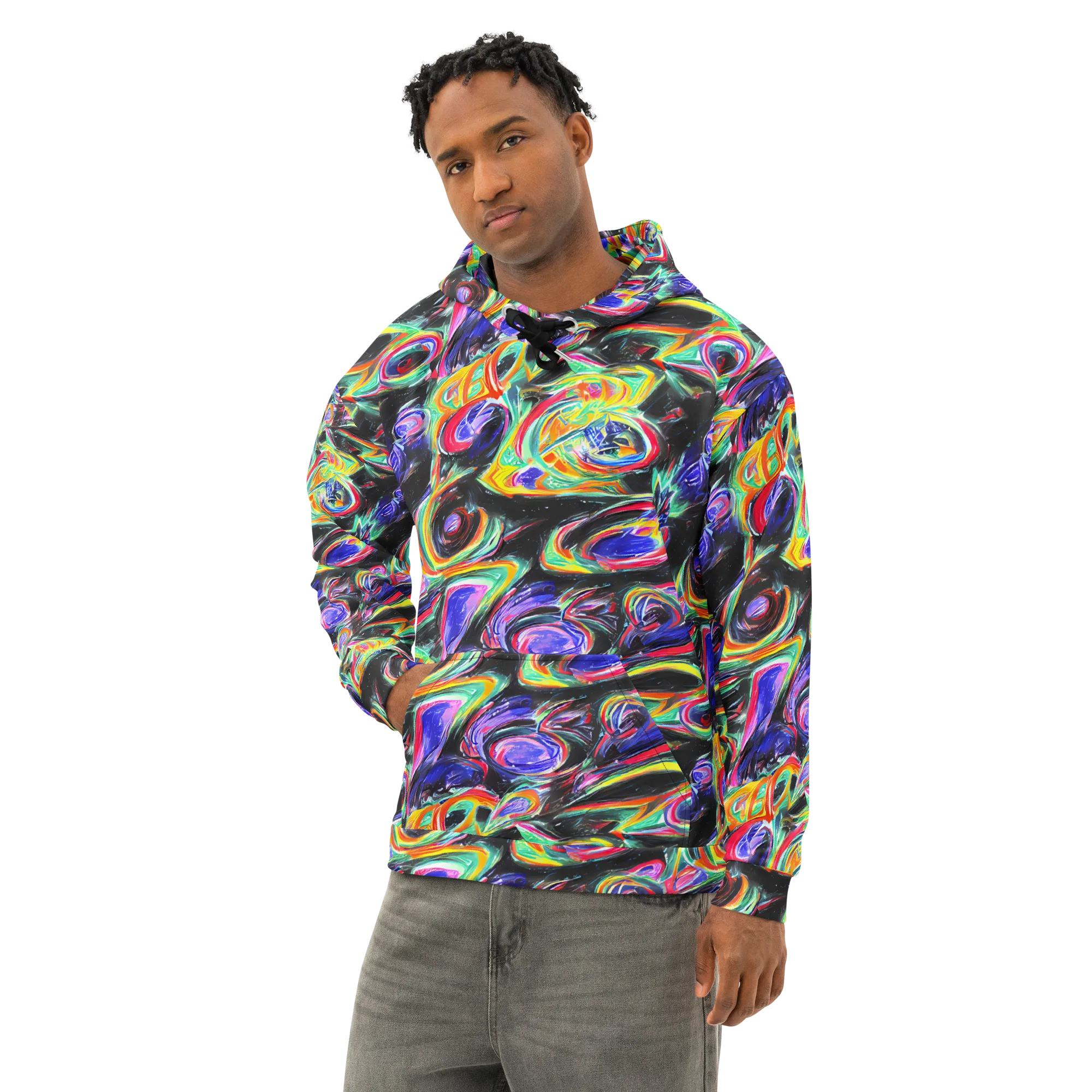 Afterdark Aura on Cotton Hoodie — Left Front