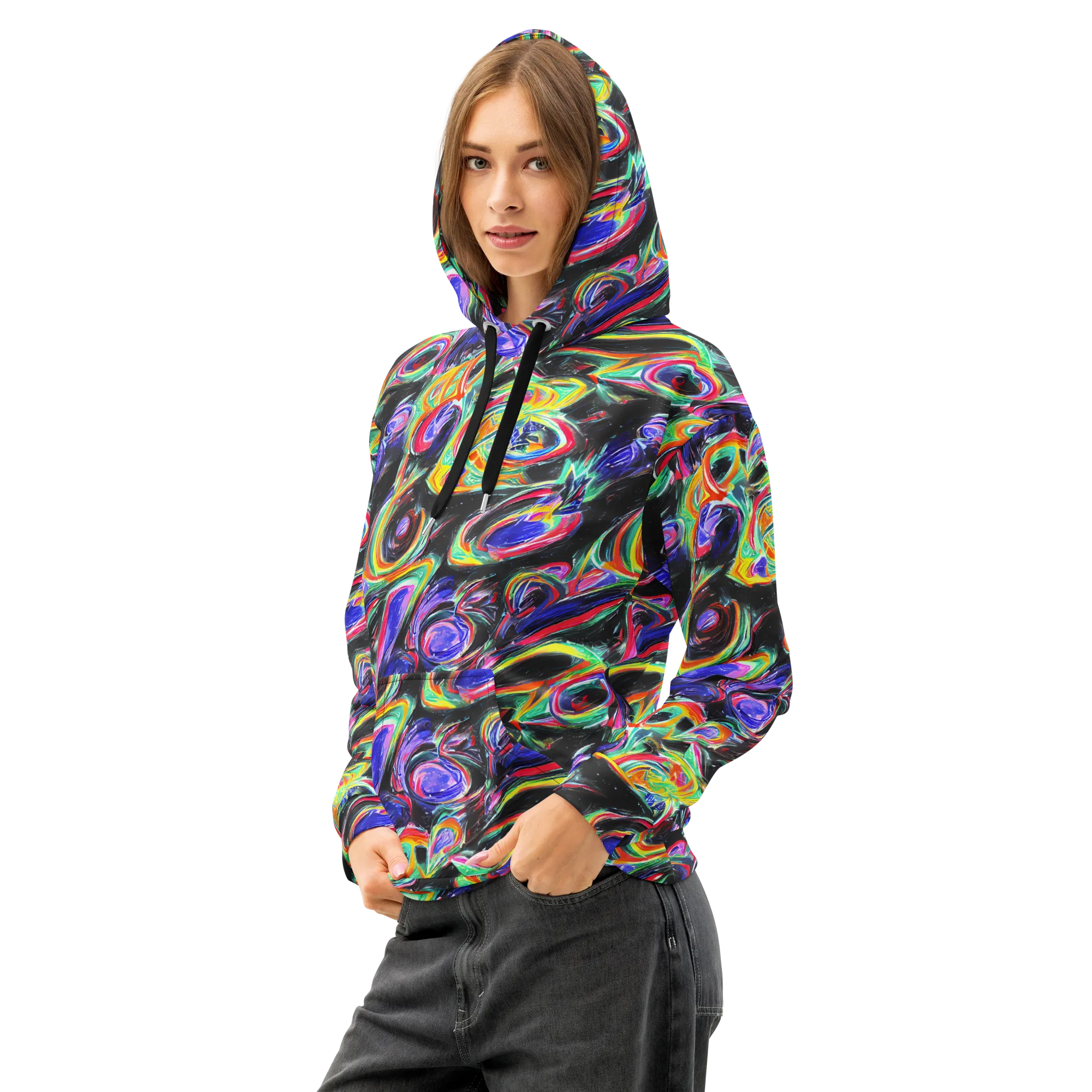 Afterdark Aura on Cotton Hoodie — Left Front