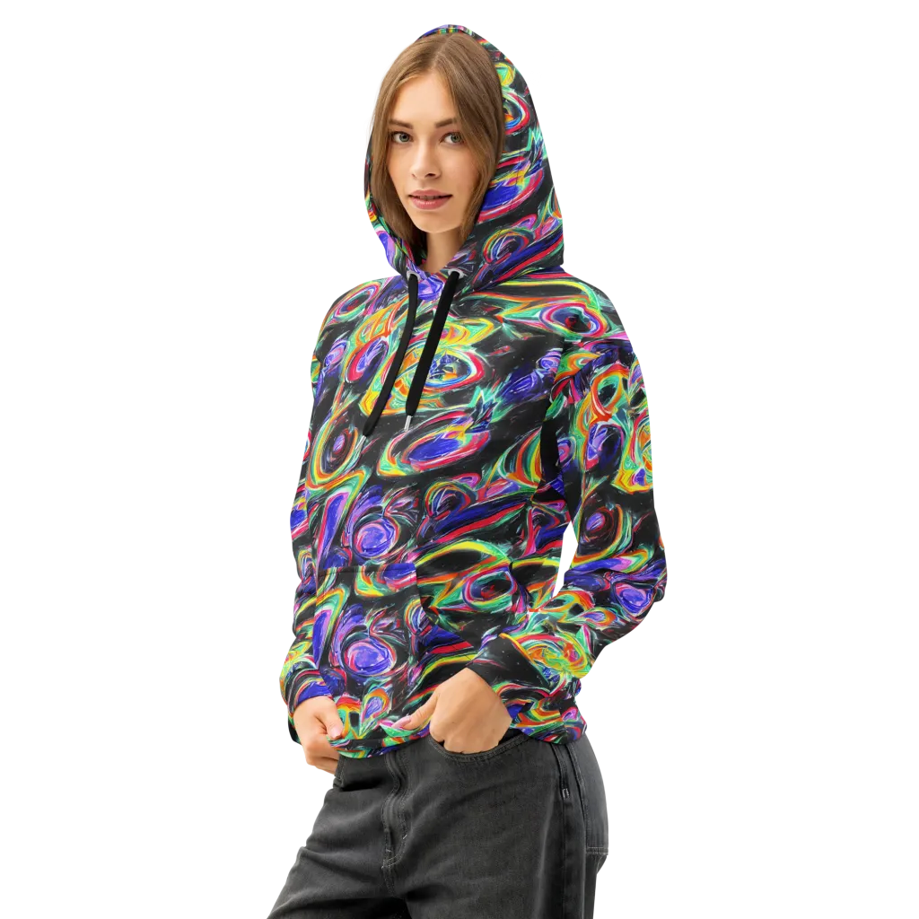 Afterdark Aura on Cotton Hoodie — Left Front
