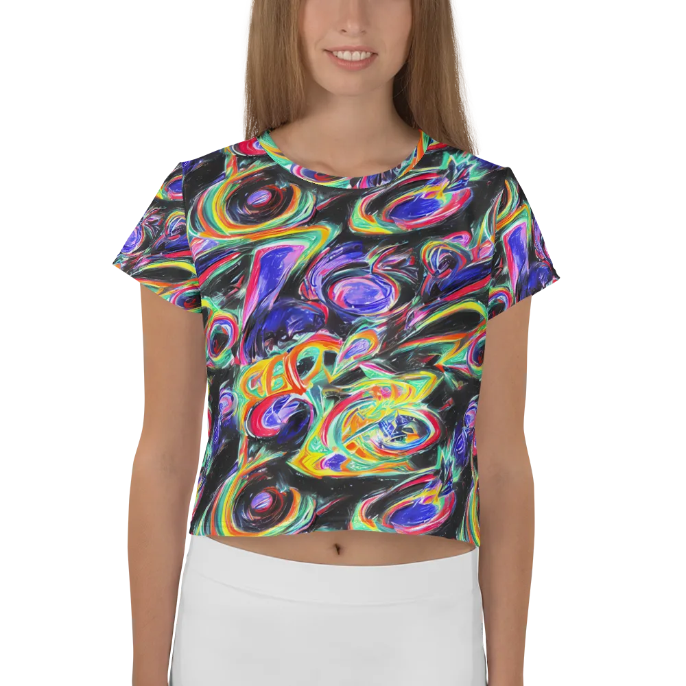 Afterdark Aura on Crop Tee — Front