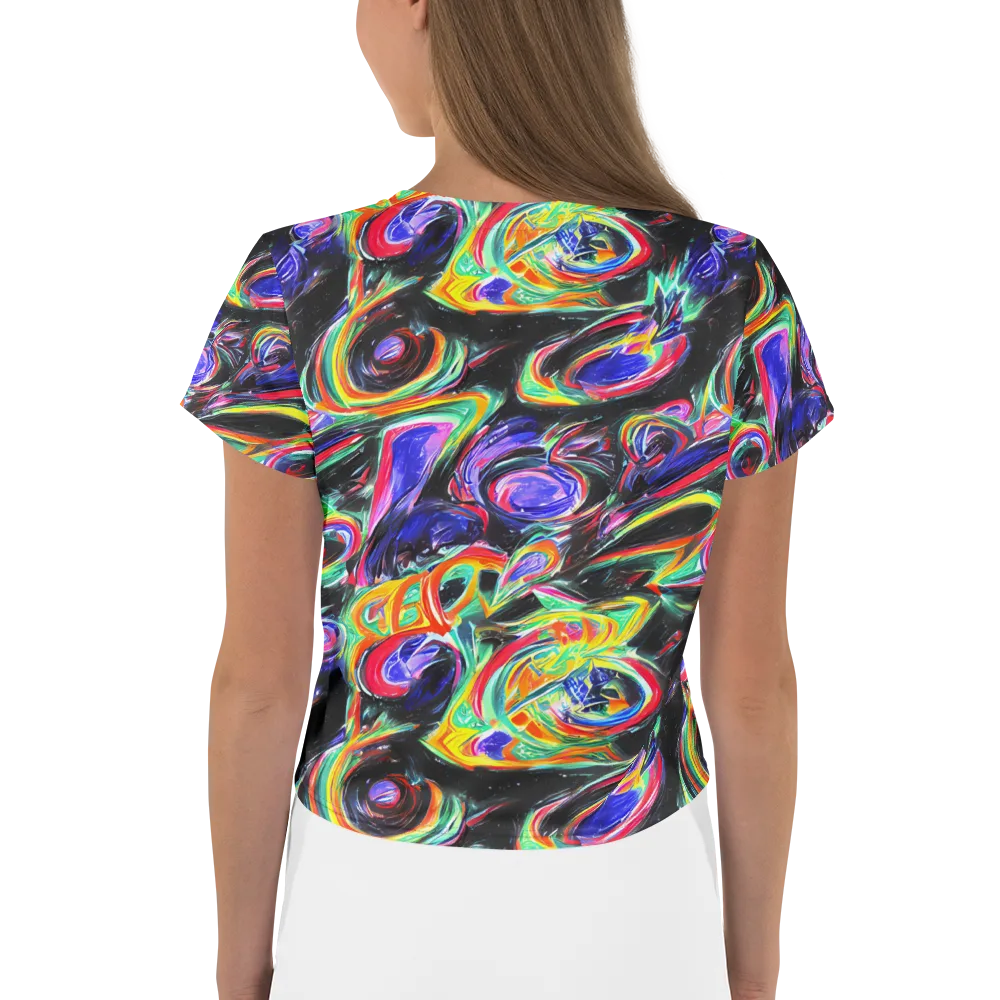 Afterdark Aura on Crop Tee — Back